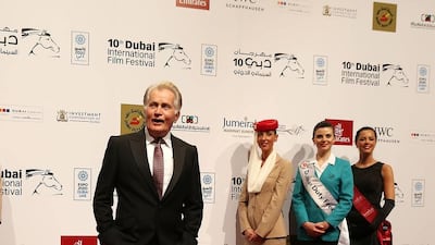 Martin Sheen was in Dubai to collect a lifetime achievement award and he talked about how much of an inspiration Nelson Mandela was. Pawan Singh / The National