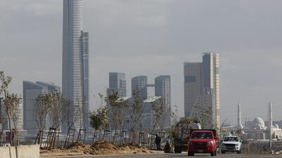 Cairo's central business district. Egypt’s debt stood at $162.9 billion in December. Reuters