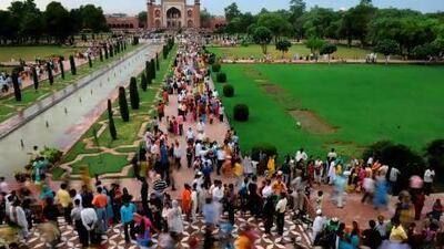 Britain’s Lord Curzon ‘clear-felled’ fragrant trees, shrubs and other plants to open up views of the Taj Mahal in Agra.
