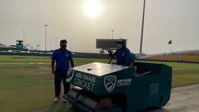 Abu Dhabi Cricket's head groundsman Mohan Singh.