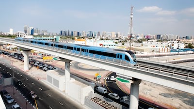 A train about to pull into Oud Metha station in 2013. Sarah Dea / The National