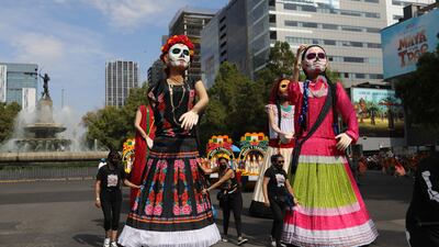 Despite its rather sombre-sounding backstory, Day of the Dead isn’t seen as a solemn occasion in Mexico. EPA