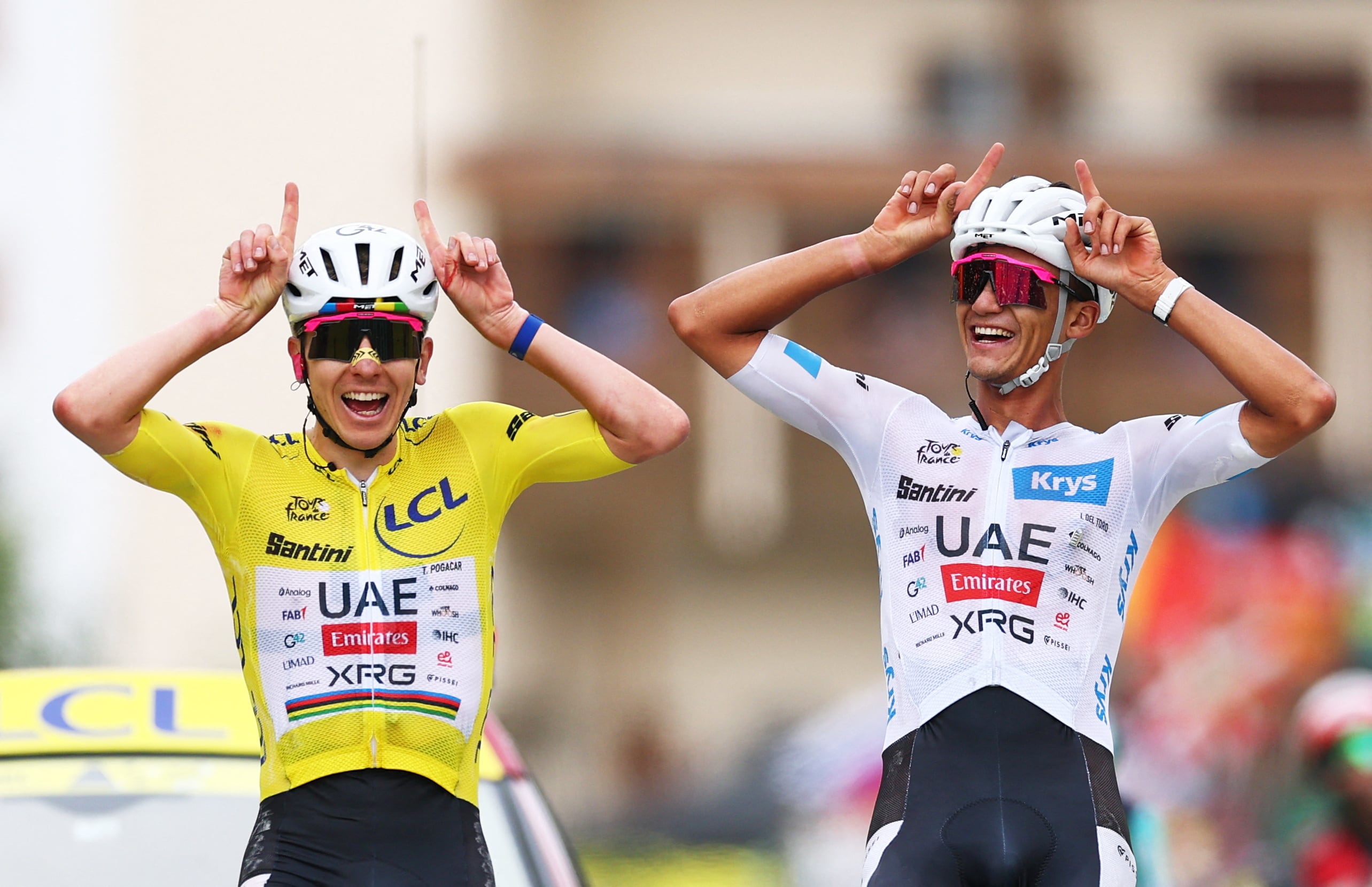 Image linked from the original feed: 'Goosebumps' for Tadej Pogacar with Tour de France title in sight ahead of shortened final stage