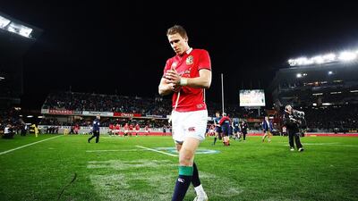 Liam Williams of British & Irish Lions walks off after losing their match against Blues. Hannah Peters / Getty Images