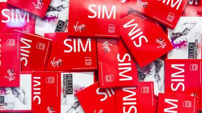 Du's parent company EITC launched services under the Virgin Mobile brand in September. Christopher Pike / The National