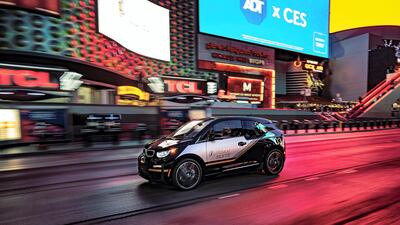 BMW's concept car with the "abstract exterior" has a spin around Las Vegas