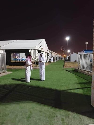 Tents are being set up to house pilgrims and ensure that there are no more than 10 people per 50 square metres.