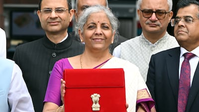 Finance Minister Nirmala Sitharaman's budget highlighted some of the risks India faces, including geopolitical tension, supply chain issues and protectionism. Bloomberg