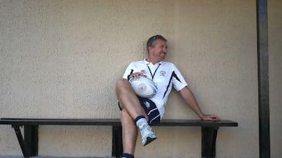 Before taking the top job with the London Welsh, Lyn Jones coached rugby at the British School Al Khubairat. Now he is waiting on word of the London Welsh's promotion.