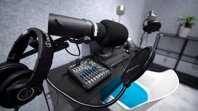 Cloud Spaces has its own audio room for those who want to produce or create audio work, such as podcasts.