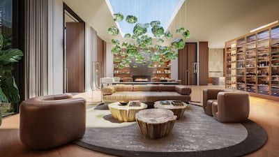 A luxury lounge amid high living standards.