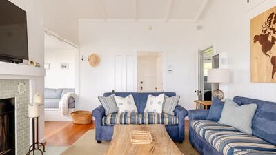 'Our Santa Barbara County beach house is our home away from home, especially when we're in need of some R&R (you fellow parents know what we're talking about),' the listing said