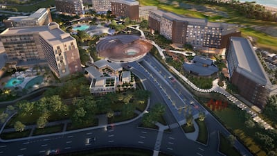 Straylight Yas aerial view in Yas Island. Aldar is introducing premium hotel brands to Abu Dhabi. Photo: Aldar