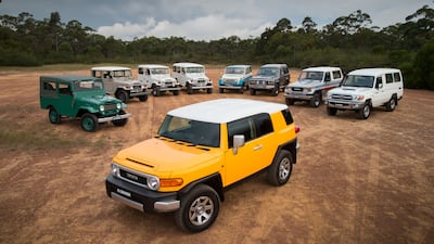 The famed Toyota FJ Cruiser and its various versions over the years. All photos: Toyota