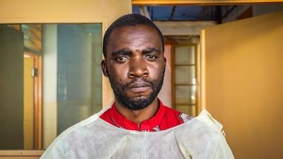 Edgar Meque, 27, the director of the now-destroyed maternity ward at the Centro de Saude Urbano da Ponta-Gea in Beira, Mozambique. March 22, 2019. Jack Moore / The National.