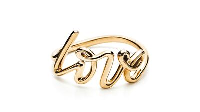 Paloma Graffitti Love ring, Dh2,378, Tiffany & Co. Photo: Tiffany & Co