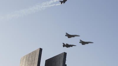 The Air Force participates in a Commemoration Day ceremony at Wahat Al Karama. Ryan Carter / Crown Prince Court - Abu Dhabi