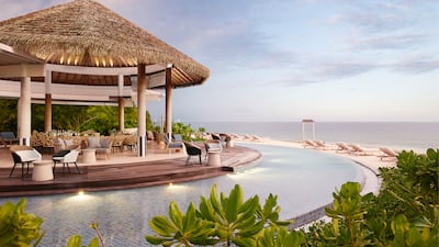 Riviera bar offers a wide selection of drinks and fantastic sunset views.