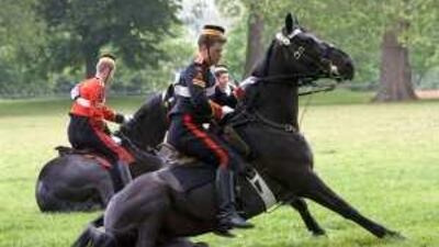 The British Household Cavalry is in Abu Dhabi Wednesday-Saturday.