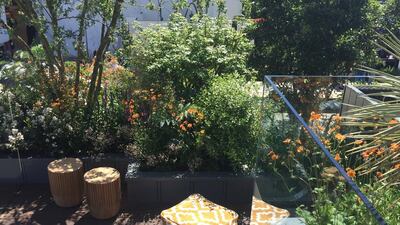 Kate Gould - City Living - Mid level terrace. Courtesy RHS Chelsea Flower Show