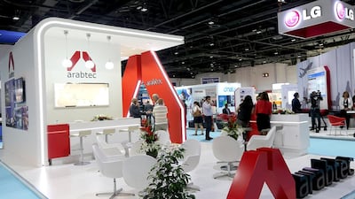 Property developer Arabtec also joined the airport show in Dubai. Satish Kumar / The National