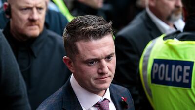 Tommy Robinson, real name Stephen Yaxley-Lennon, has his contempt of court charge referred to Britain's Attorney General. Getty