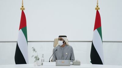 Sheikh Mohammed bin Rashid, Prime Minister of the UAE and Ruler of Dubai, chairs the first meeting of 2022 of the Council of Ministers. All photos: Dubai Media Office
