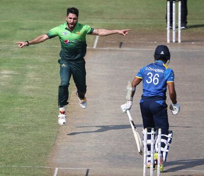 Usman Shinwari's first spell proved devastating for Sri Lanka as he ended up with five wickets for the match. Kamran Jebreili / AP Photo