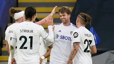 Patrick Bamford - 9: Lovely pass into Dallas for their opening goal and thought he had put his team in front but was denied by Schmeichel and – as it turned out – also the linesman’s flag. Stunning finish into top corner to put Leeds back in front with 20 minutes to go. Perfectly timed run and unselfish pass to supply Harrison with third goal. Impressive centre-forward play and Man of the Match. PA