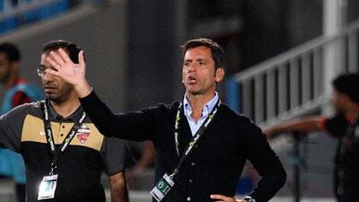 Quique Sanchez Flores, the Al Ahli coach, was expected to sign a two-year extension. Pawan Singh / The National