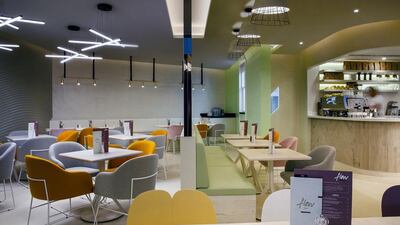 Flow in Jumeirah Emirates Towers combines a creative open workspace with healthy food. Courtesy Flow