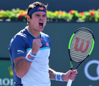 Milos Raonic ended the dream run of Miomir Kecmanovic in the Indian Wells quarter-finals. Reuters