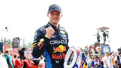 Race winner Max Verstappen. Getty Images