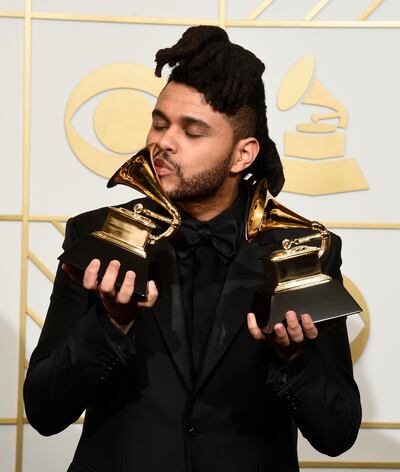 The Weeknd, who was snubbed in this year's Grammy Awards, won three awards back in 2016. AP
