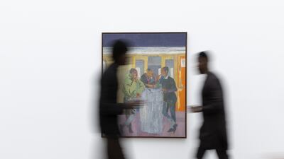 The paintings prompt visitors to think about the different ways in which the human body contains 'history, inheritance and imagination'. Photo: Efie Gallery