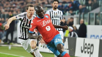 Kalidou Koulibaly of Napoli in action during their Serie A match against Juventus last weekend. Andrea Di Marco / EPA / February 13, 2016