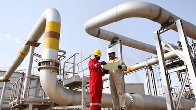 Workers are seen at Al Zour oil refinery in Kuwait. Courtesy Amec Foster Wheeler
