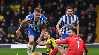 Centre-back: Adam Webster (Brighton) – Did his job at both ends, helping to snuff out a shot-shy Watford and popping up in their box to score Brighton’s second goal in victory. AFP
