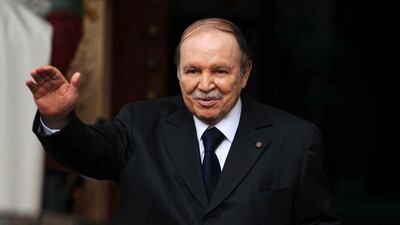 Algeria's president Abdelaziz Bouteflika in Algiers on January 14, 2013. Mr Bouteflika was in a Paris hospital for examinations on April 28, 2013 after suffering a mini-stroke, but is reportedly not experiencing any lasting effects from his latest health scare. Farouk Batiche/ AFP Photo
