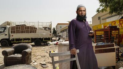 Five years ago, Faisal Khan had one lorry and a couple of workers – he now employs 100. Antonie Robertson / The National
