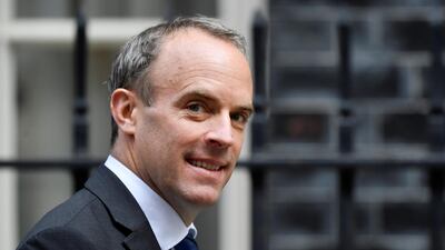 UK foreign secretary Dominic Raab appeared confused over new coronavirus restrictions.