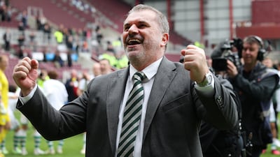 Angelos Postecoglou won the domestic treble with Celtic last season. Getty