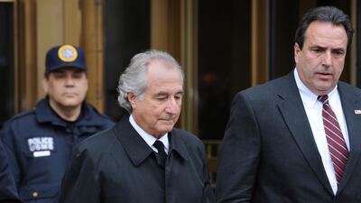 An analysis of Bernie Madoff's investment “trades” – which notoriously never actually took place – showed some deviation from Benford’s law. AFP