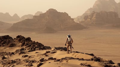 In Martian, Matt Damon as an astronaut, finds himself stranded and alone on a hostile planet. Courtesy Twentieth Century Fox