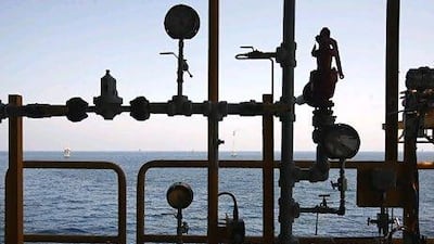 The export of floating drilling platform equipment boosted Abu Dhabi's non-oil trade by more than a third in the second quarter. Jeff Topping / The National