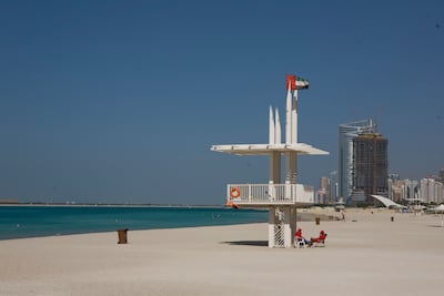 Before the Abu Dhabi Corniche was filled with restaurants, cafes and children's play areas, it was just sand and sea. Lauren Lancaster / The National