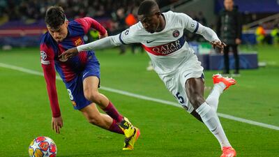 Tasked again with trying to contain Yamal but skinned by teenager ahead of Barca’s early goal. Would have been relieved at teenager’s substitution after Araujo red card. EPA