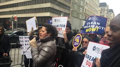 The uncertain status of hundreds of thousands of Dreamers has led to widespread protests in the US. Laura Bonilla / AFP