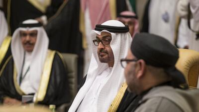 Sheikh Mohamed bin Zayed seen with King Mohamed VI of Morocco. Ryan Carter / Crown Prince Court — Abu Dhabi
