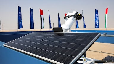 The UAE, Saudi Arabia, Oman and Qatar are national clean-energy champions. Victor Besa / The National